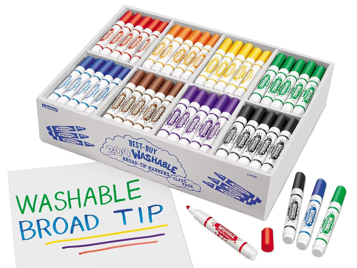Best-Buy Washable Broad-Tip Markers - Class Pack - US 5831