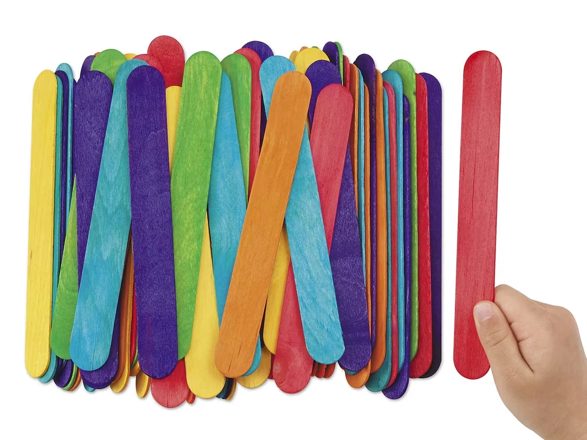 Jumbo Colored Craft Sticks - US 8340