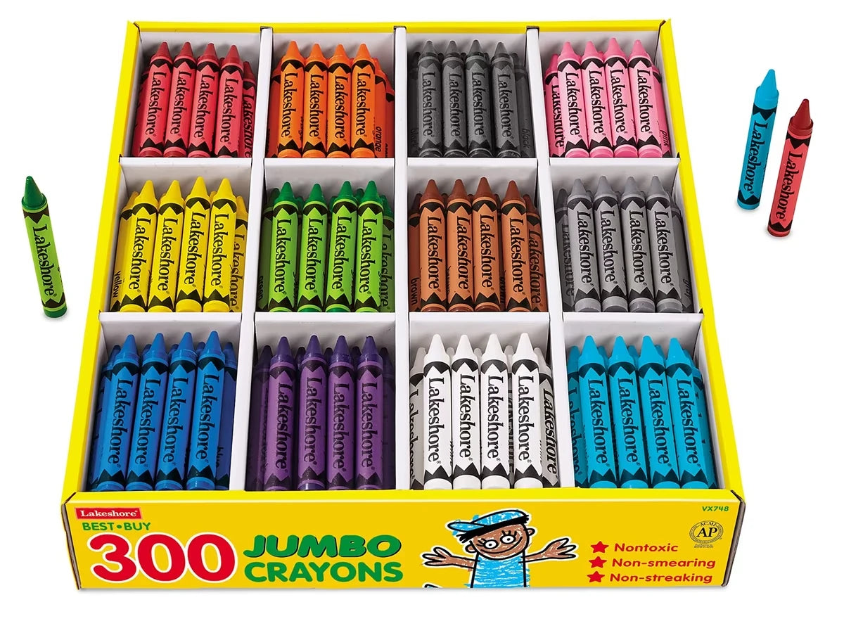Best-Buy Jumbo Crayons - 12-Color Box - US 4102