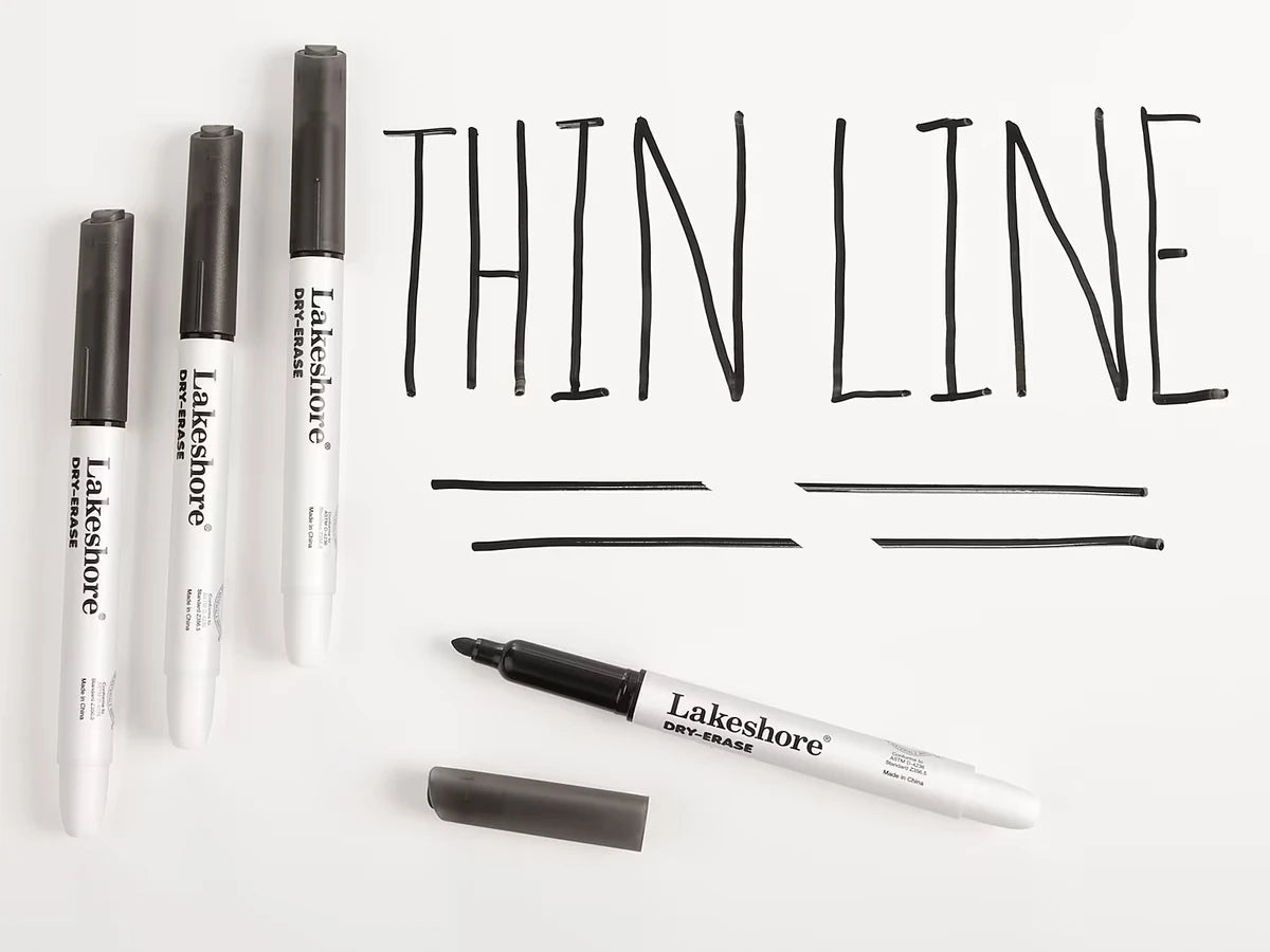 Write & Wipe Thin-Line Markers - US 8676