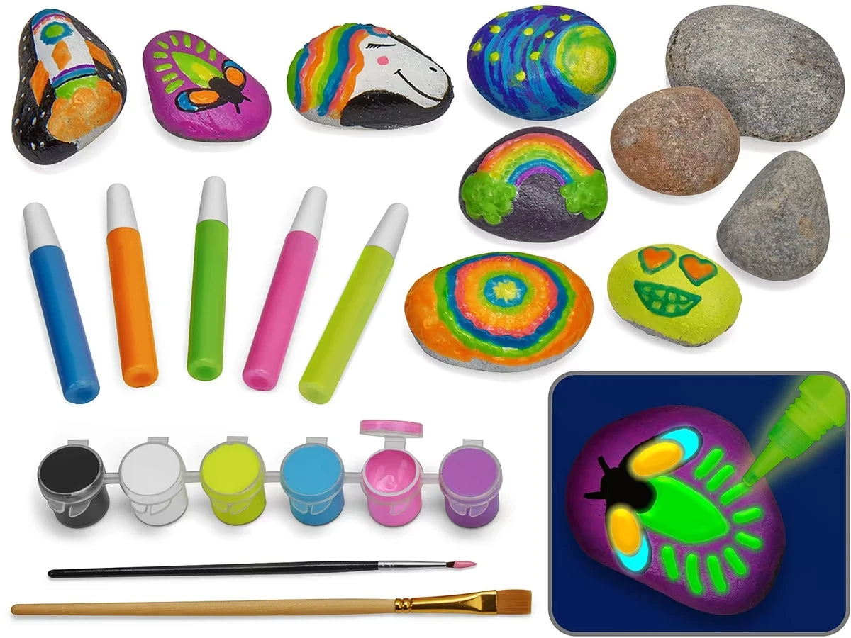Glow-In-The-Dark Rock Painting Kit - US 2104