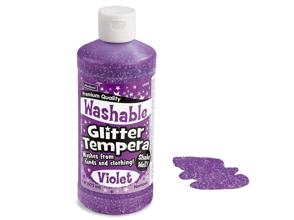 Washable Glitter Tempera Paint - Pint - US 9521