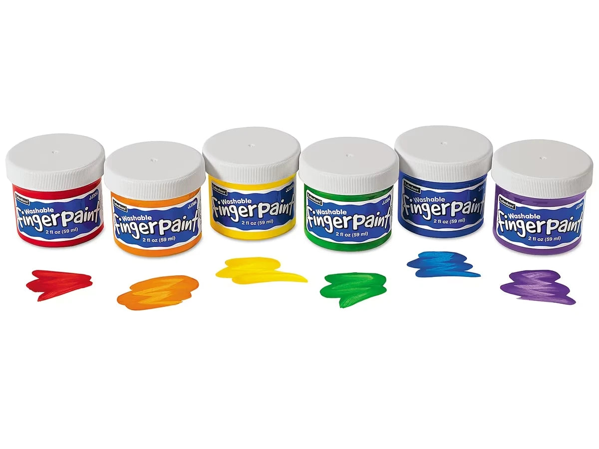 Washable Fingerpaint - Set of 6 - US 1148