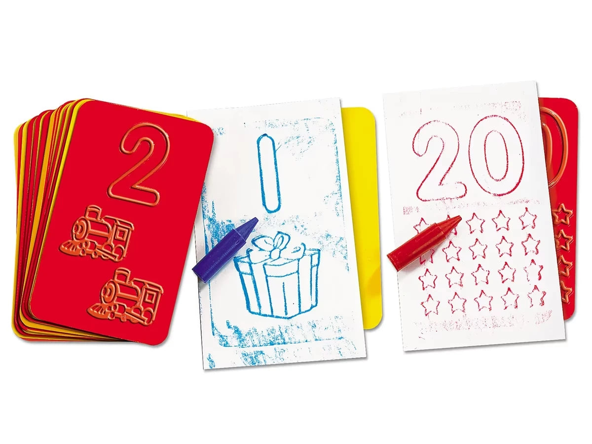 Number & Counting Beginning Skills Rubbing Plates - US 9757