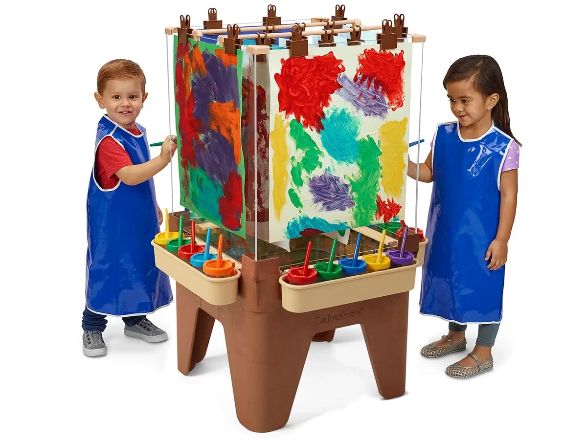 Toddler Indoor/Outdoor Painting Center for 4 - Natural Colors - US 1489