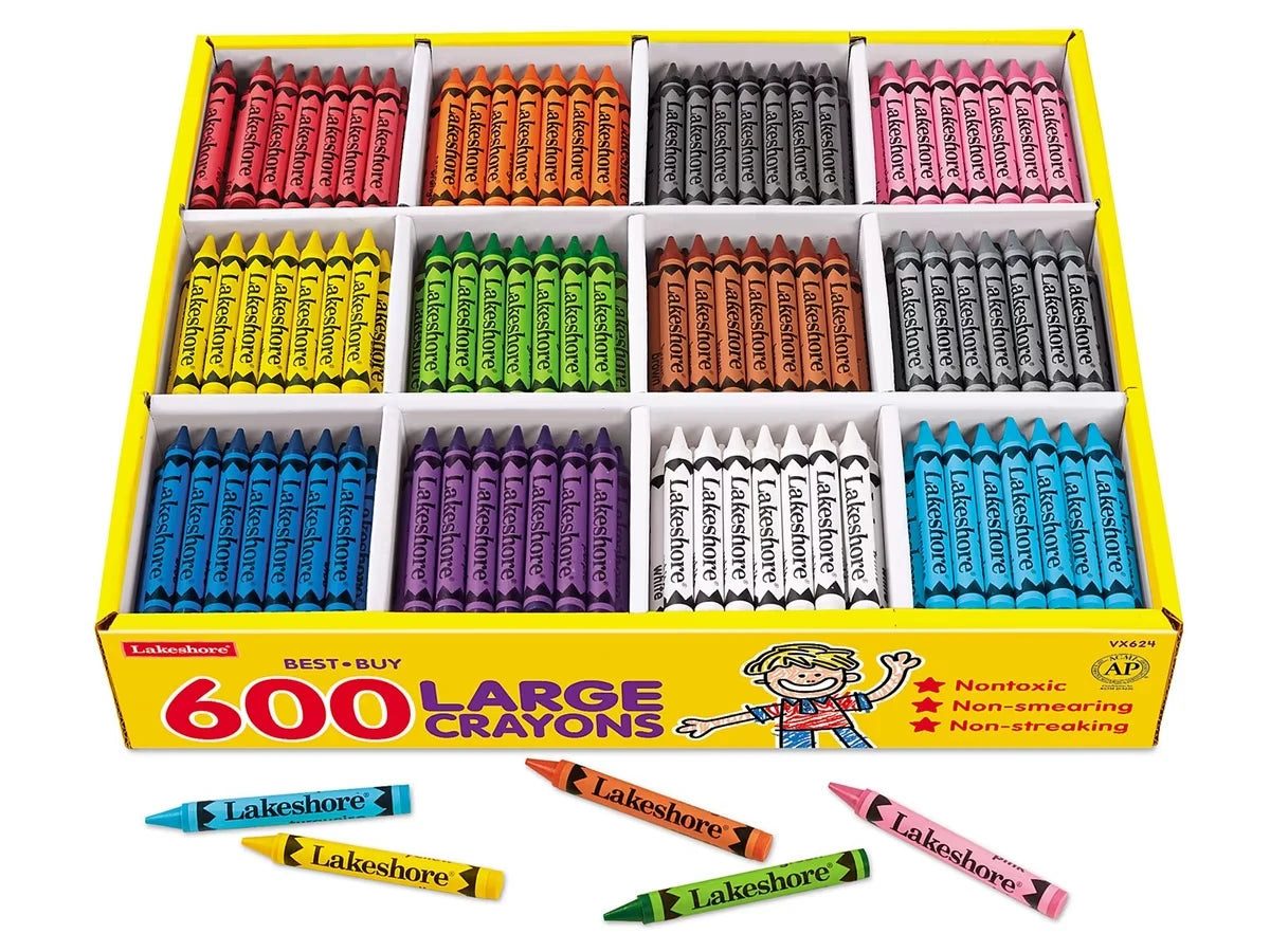 Best-Buy Large Crayons - 12-Color Box - US 3807