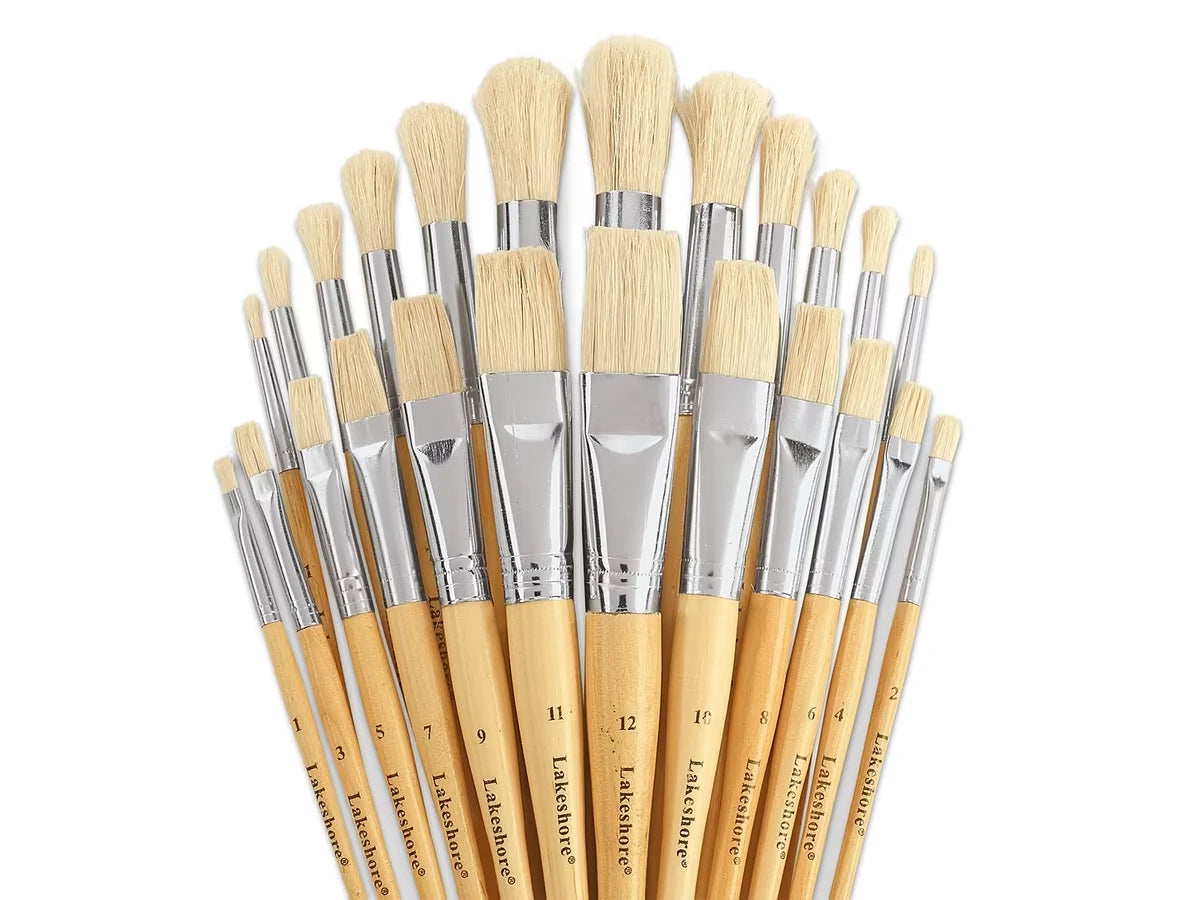 Economy Paintbrush Assortment - Set of 24 - US 1403