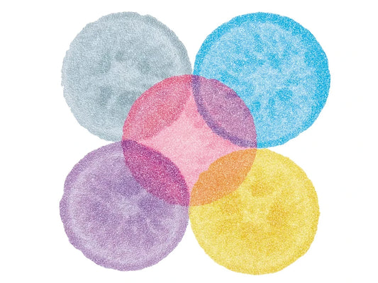 Shimmering Dot Art Painters - Set of 5 - US 4335
