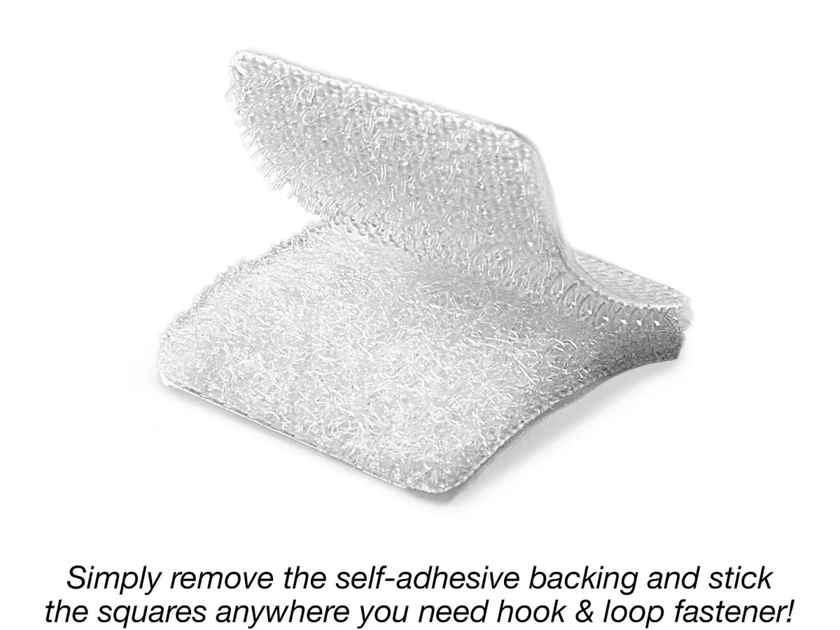 Self-Adhesive Hook & Loop Squares - Each Pack - US 6580