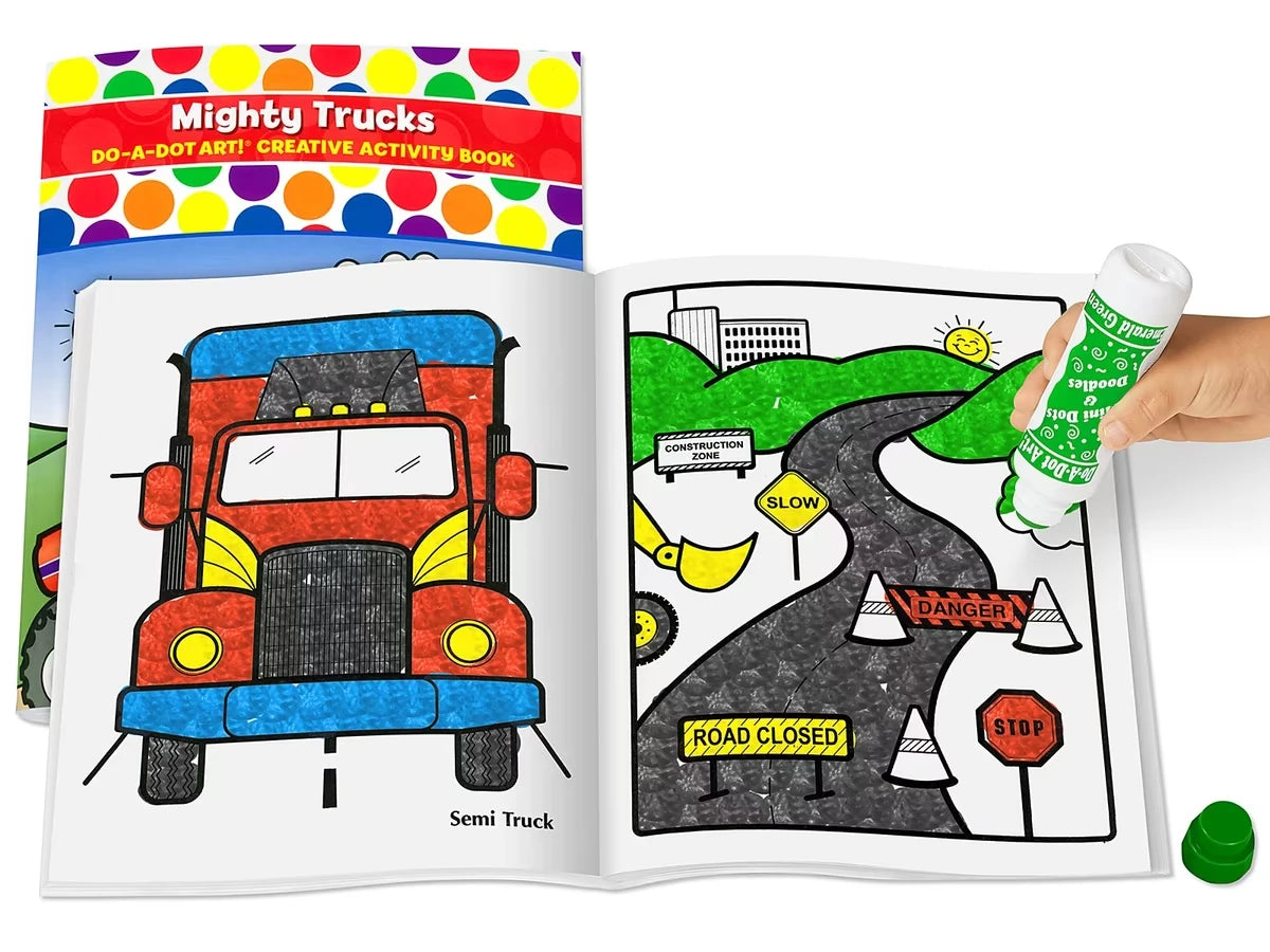 Do-A-Dot Art!® Mighty Trucks Activity Book - US 3213