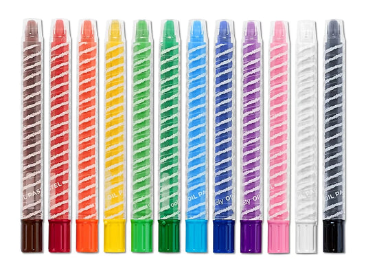 Twisty Stix Oil Pastels - Set of 12 - US 2119