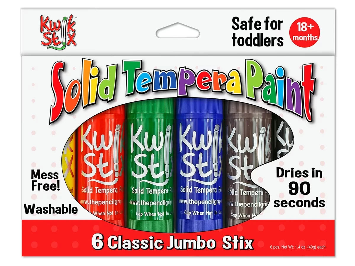 Kwik Stix™ Jumbo Tempera Painters - Set of 6 - US 6906