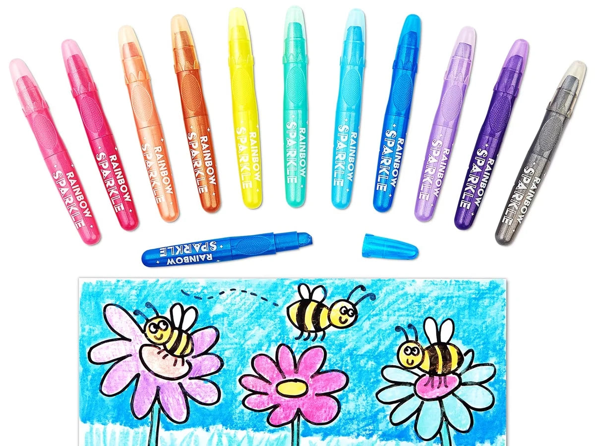 Rainbow Sparkle Watercolor Gel Crayons - Set of 12 - US 4590