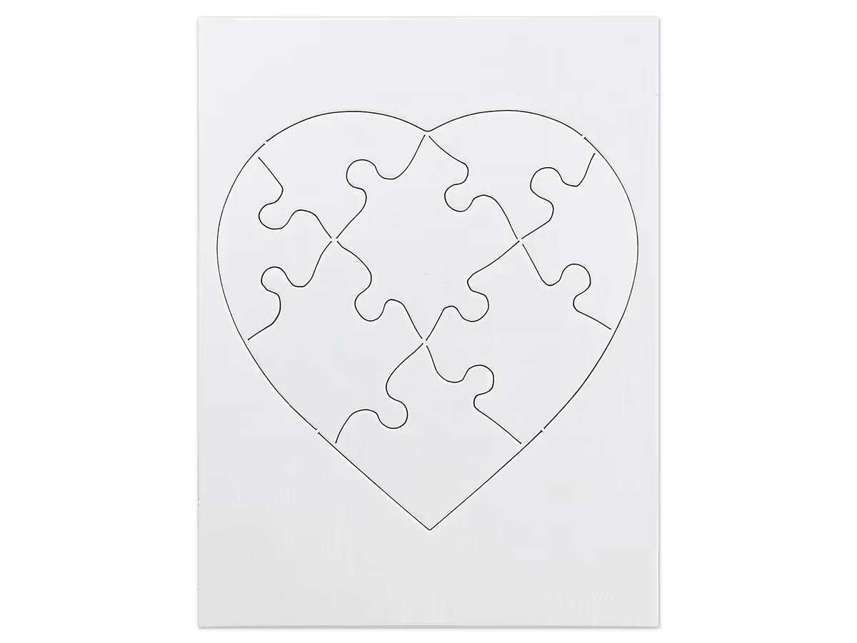 Design-Your-Own Heart Puzzles - Set of 24 - US 4487