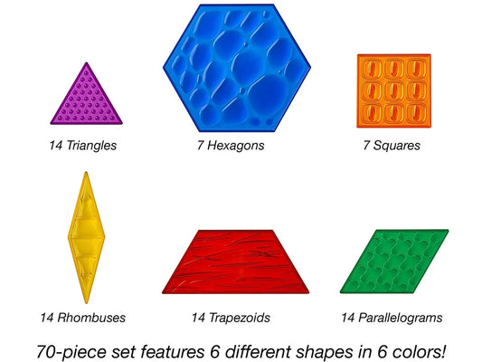 Translucent Sensory Pattern Blocks - US 8984