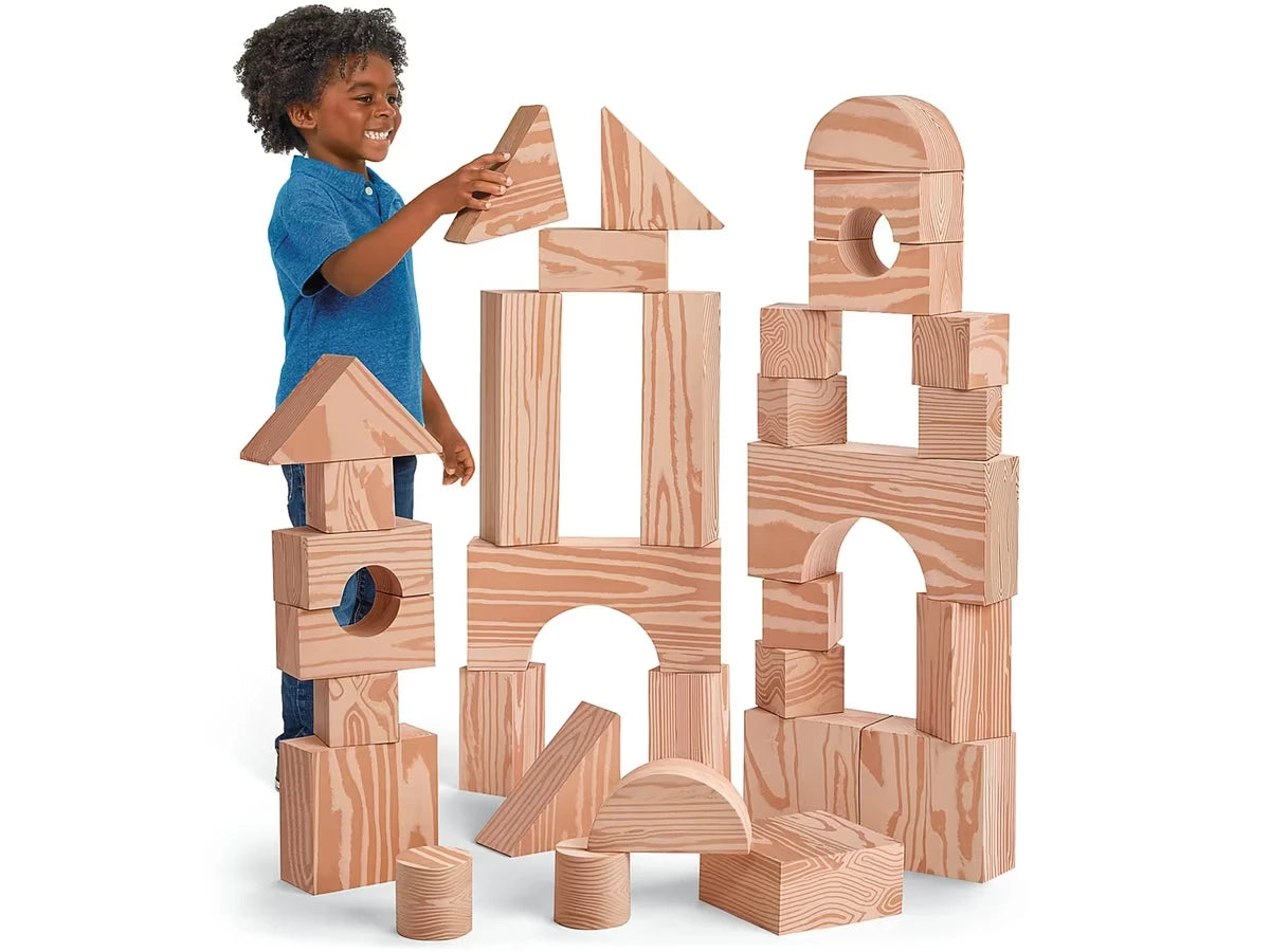 Looks Like Wood! Giant Soft Building Blocks - US 8699