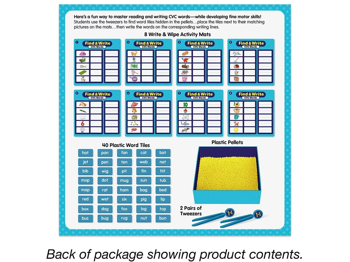 Find & Write CVC Words Activity Center - US 5347