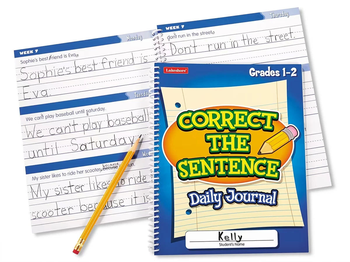 Correct the Sentence! Daily Journal - Gr. 1-2 - US 2494
