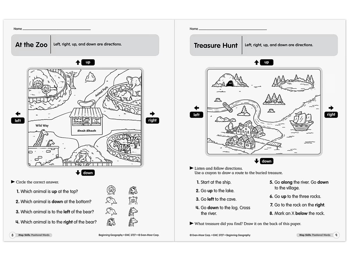 Beginning Geography Workbook - US 9109