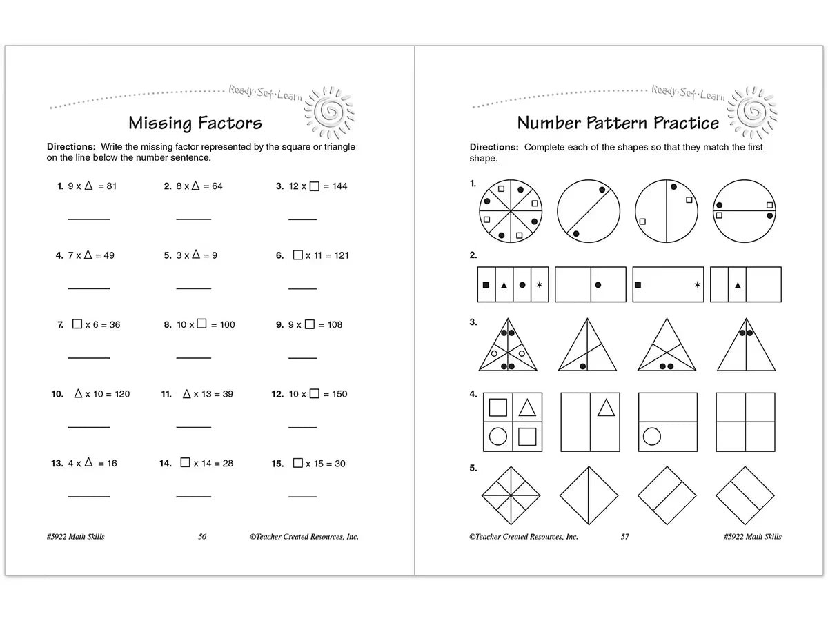 Math Skills Workbook - Gr. 3 - US 7191