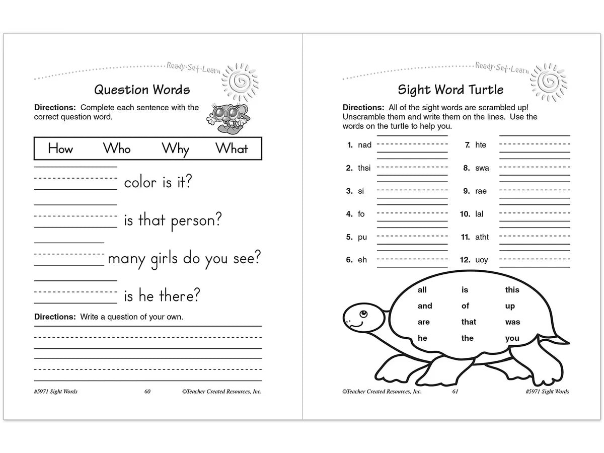Sight-Words Workbook - US 6732
