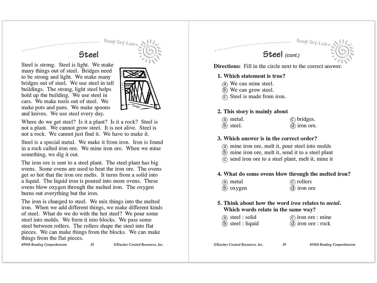 Master Reading Comprehension Workbook - Gr. 1 - US 1094