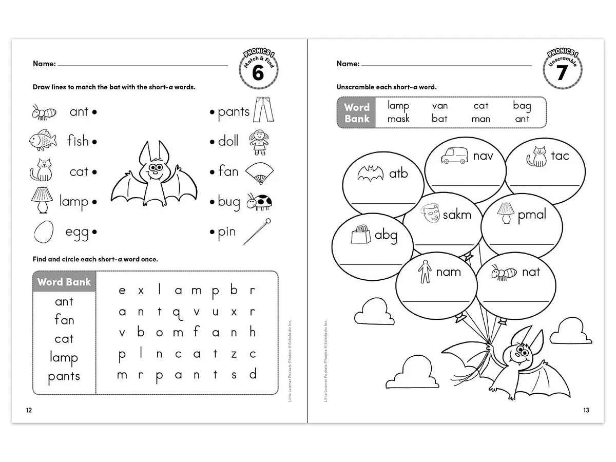 Phonics Little Learner Packets Workbook - US 5529