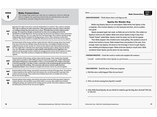 Daily Reading Comprehension Activities Workbook - Gr. 3 - US 4969