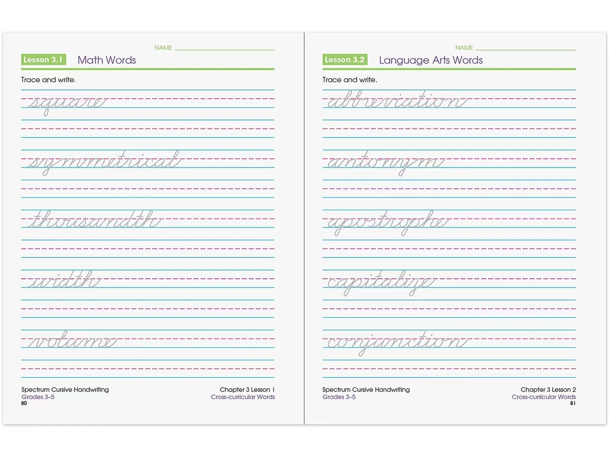 Spectrum® Cursive Handwriting Workbook - US 4076
