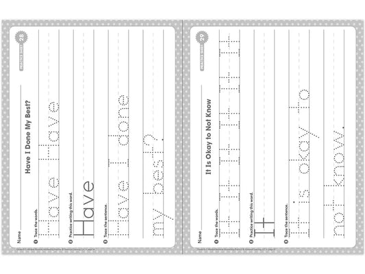 Handwriting Practice Workbook - K-Gr. 1 - US 5294