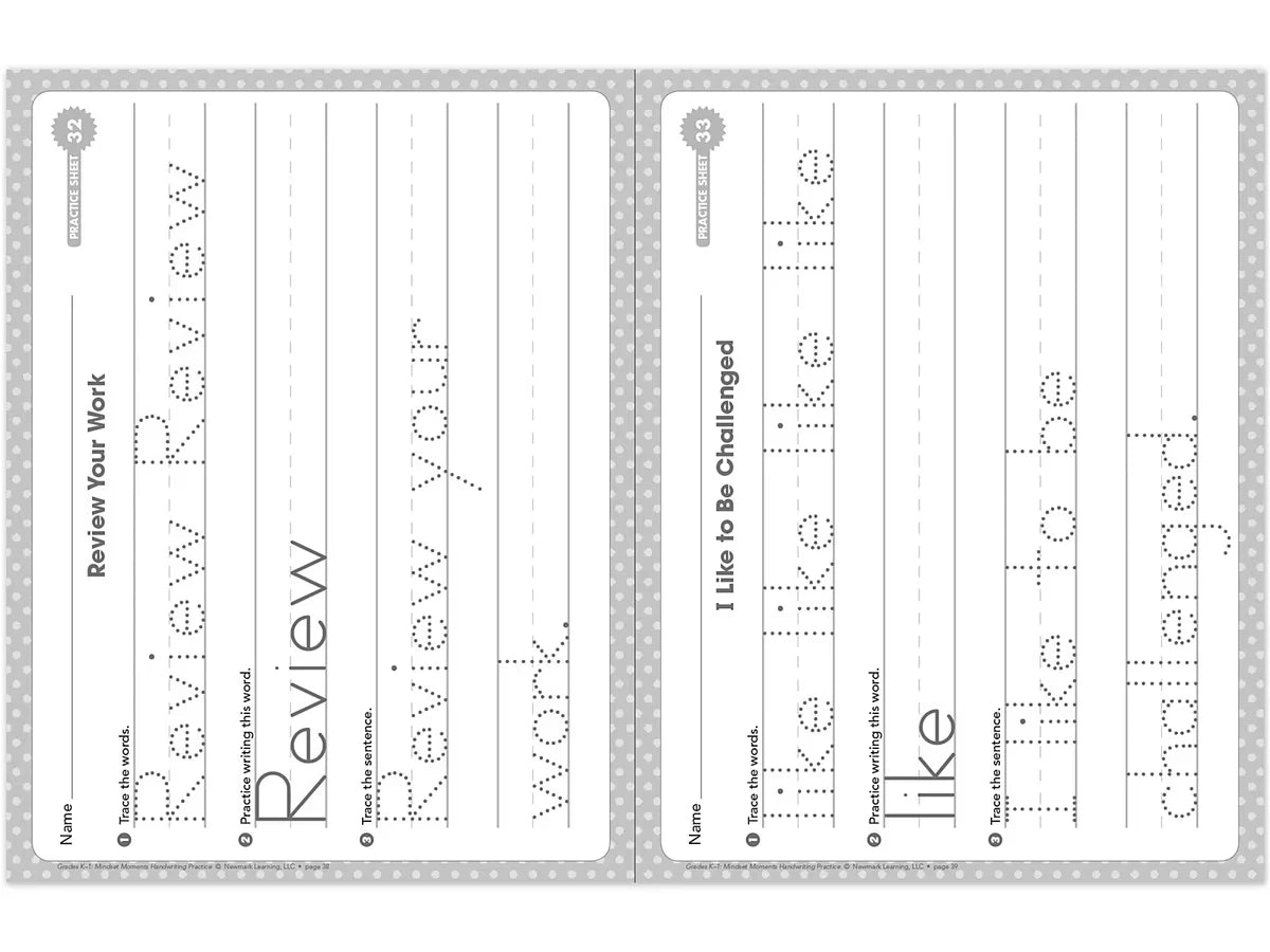 Handwriting Practice Workbook - K-Gr. 1 - US 5294
