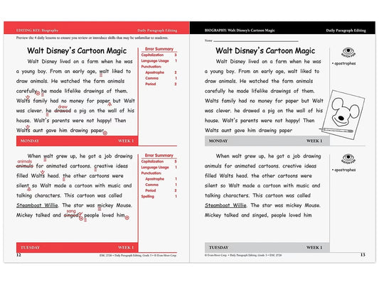 Daily Paragraph Editing Workbook - Gr. 3 - US 6722