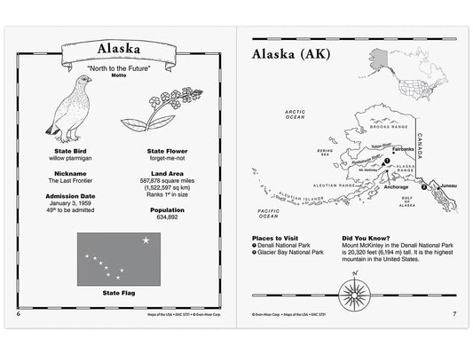 Maps of the USA Workbook - US 8730