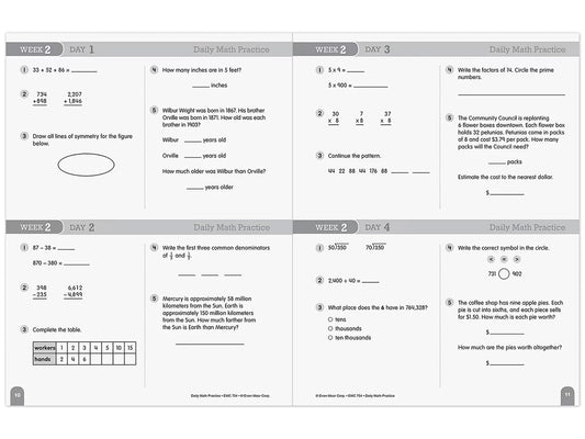 Daily Math Practice Workbook - Gr. 5 - US 3234