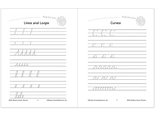 Modern Cursive Writing Practice Workbook - US 4395