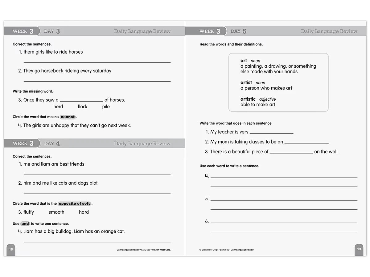 Daily Language Review Workbook - Gr. 2 - US 3002