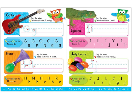 Owl-Stars!® Alphabet Write & Wipe Workbook - US 9044