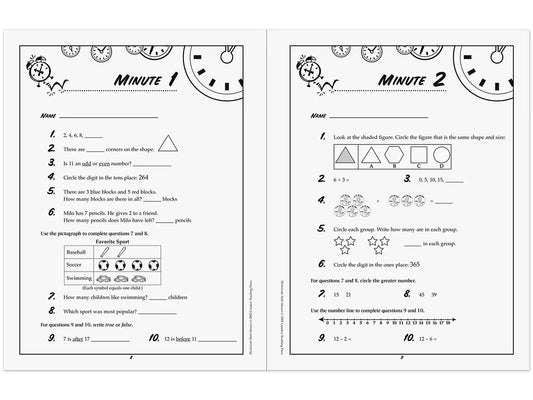Math Minutes Workbook - Gr. 3 - US 6803