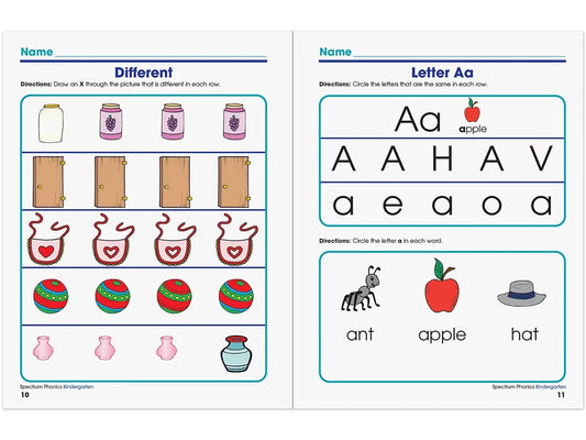 Spectrum® Phonics Workbook - Kindergarten - US 6984