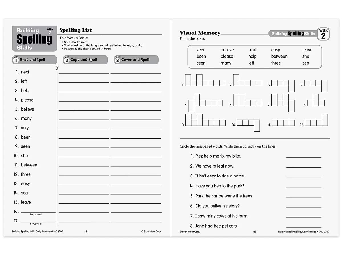 Building Spelling Skills Workbook - Gr. 3 - US 7058