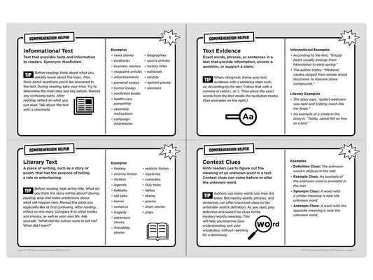 Text Evidence 100 Task Cards Workbook - US 4929