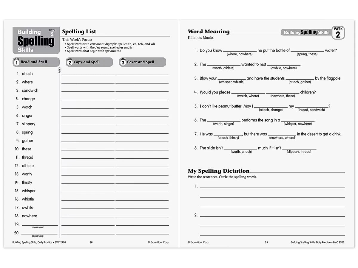Building Spelling Skills Workbook - Gr. 4 - US 3808