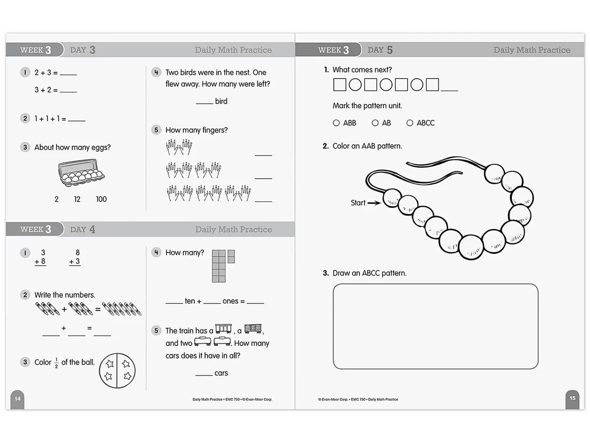 Daily Math Practice Workbook - Gr. 1 - US 3794