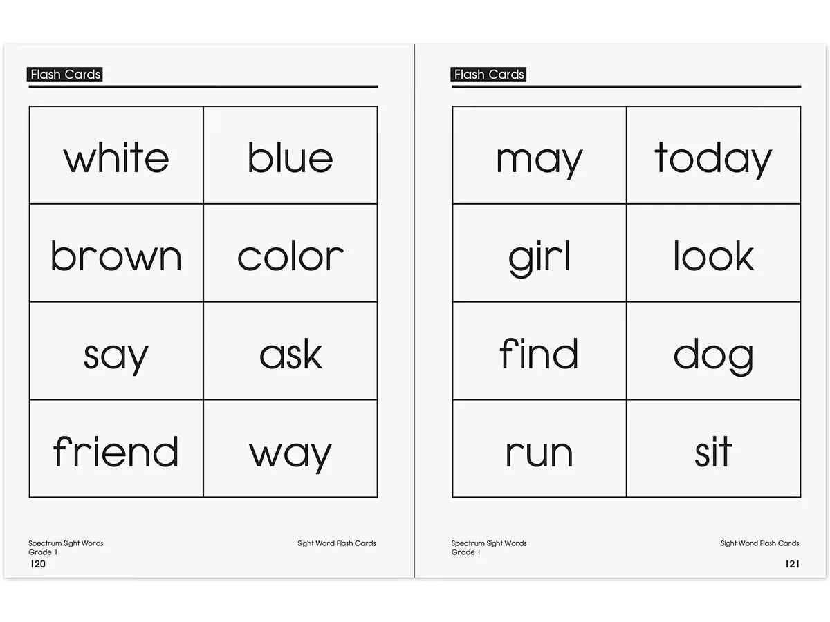 Spectrum® Sight-Words Workbook - Gr. 1 - US 4441