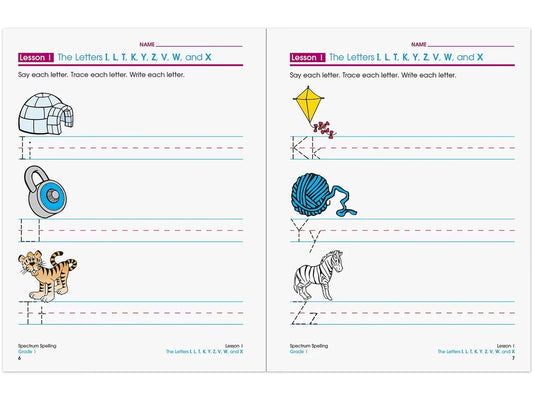 Spectrum® Spelling Workbook - Gr. 1 - US 8678