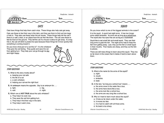 Reading Daily Warm-Ups Workbook - Gr. 2 - US 7392