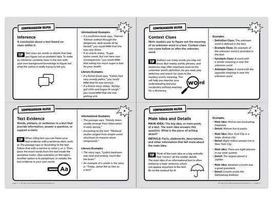 Making Inferences 100 Task Cards Workbook - US 3764