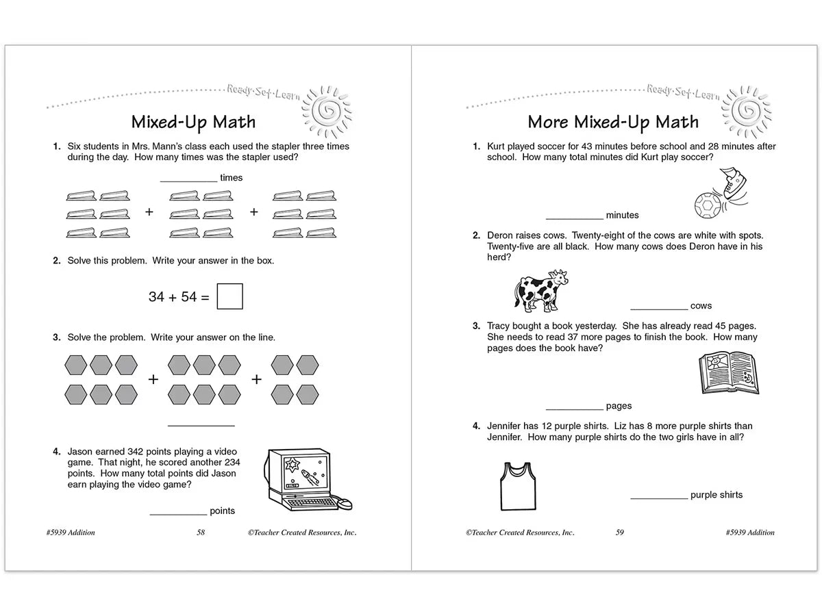 Addition Workbook - US 6631