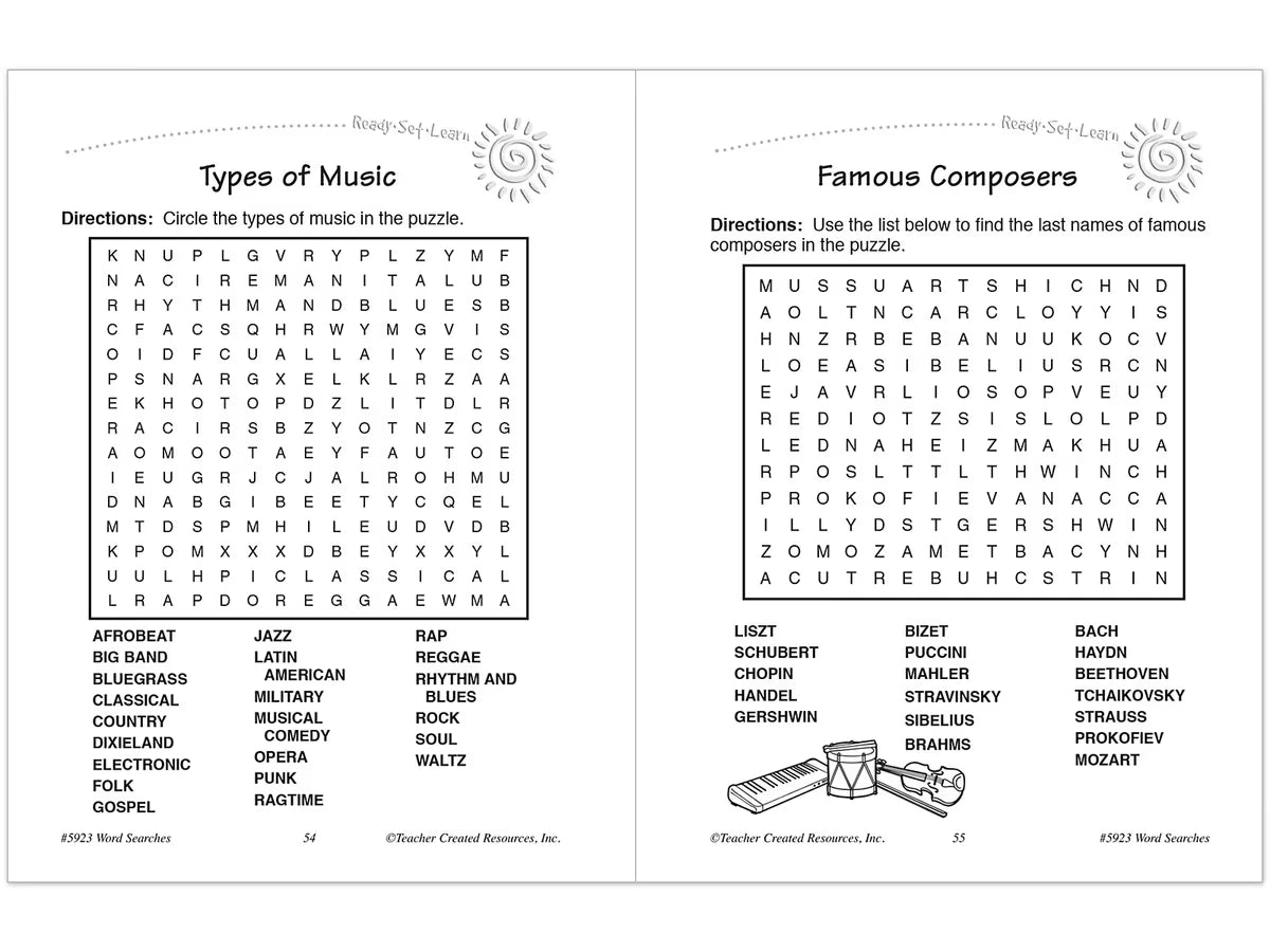 Word Searches Workbook - Gr. 3 - US 1842