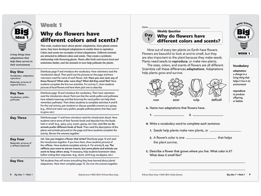 Daily Science Reproducible Activities Workbook - Gr. 3 - US 8140